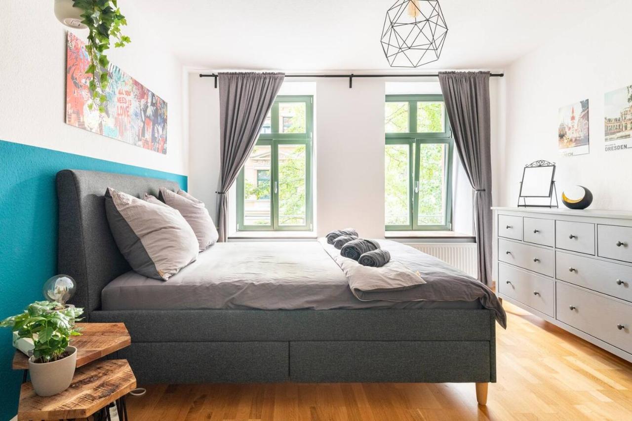 Super Zentrale, Gemutliche Wohnung Mit Balkon Leipzig Dış mekan fotoğraf