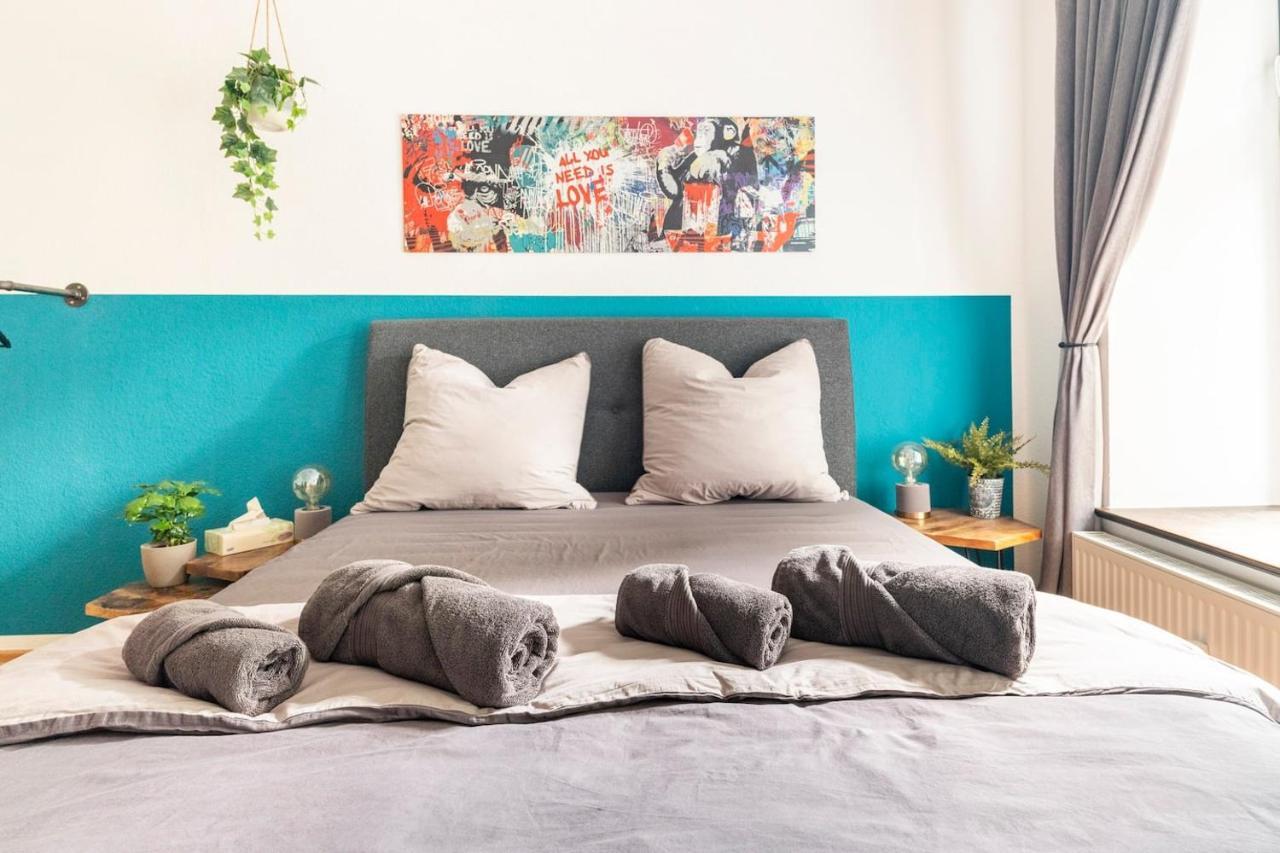 Super Zentrale, Gemutliche Wohnung Mit Balkon Leipzig Dış mekan fotoğraf