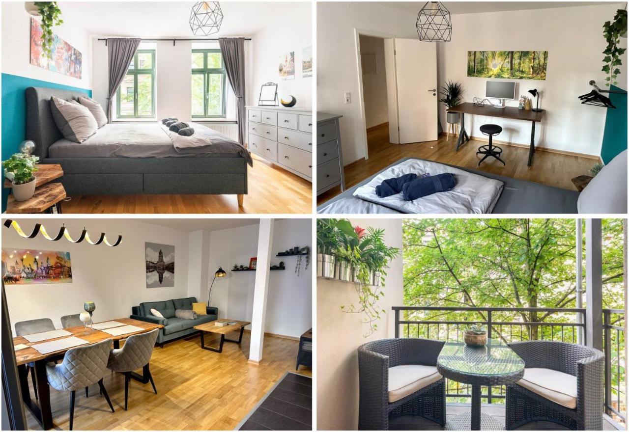 Super Zentrale, Gemutliche Wohnung Mit Balkon Leipzig Dış mekan fotoğraf
